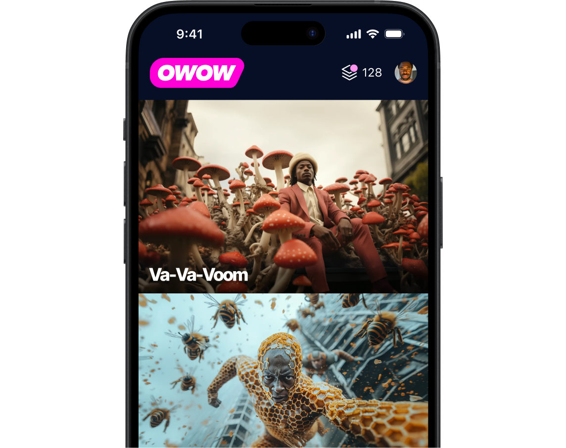 OWOW Mobile app preview